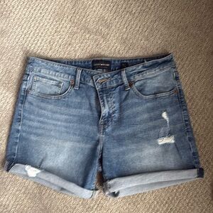 Lucky Brand Women's Blue distressed Denim Shorts